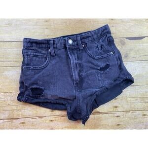 Wild‎ Fable Black Distressed Cut Off Women's Size 2 Shorts High Rise